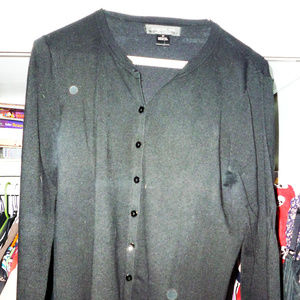 August Silk M sweater black viscose blend